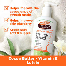 Cocoa butter massage lotion bottle for stretch marks, with vitamin E, 250 ml