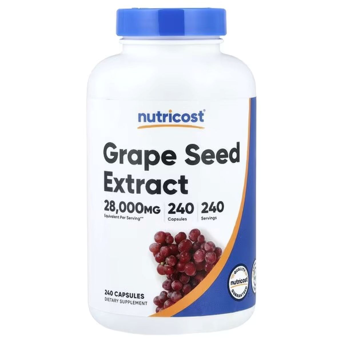 Nutricost Grape Seed Extract 28,000 mg – 240 Capsules | Antioxidant & Cardiovascular Support