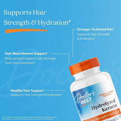 Doctor's Best, Hydrolysed Keratin, 500 mg, 60 Vegetable Caps