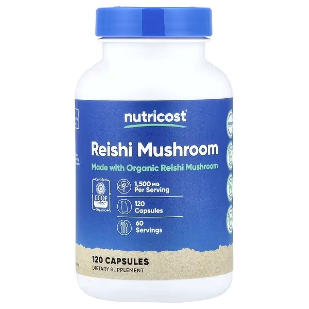 Nutricost Reishi Mushroom 750mg Capsules – 120 Capsules | Premium Reishi Supplement for Daily Wellness Support
