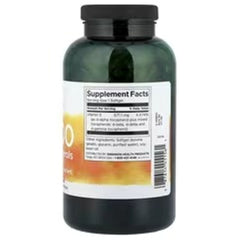 Swanson Vitamins Vitamin E-1000, Mixed Tocopherols, 1,000 IU (671.1 mg), 250 Softgels