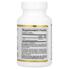 California Gold Nutrition L-Lysine 500 mg – 60 Veg Capsules, Essential Amino Acid Supplement for Immune Support & Healthy Skin