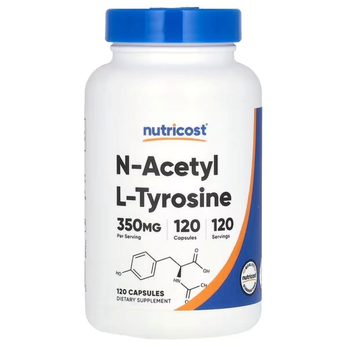 Nutricost N-Acetyl L-Tyrosine – 350 mg, 120 Capsules | Premium Amino Acid Supplement