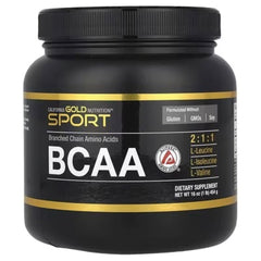 California Gold Nutrition Sport BCAA Powder AjiPure® 1 lb (454 g) – L-Leucine, L-Isoleucine & L-Valine | Muscle Recovery, Endurance & Lean Muscle Support