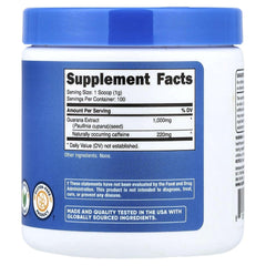 مسحوق الغوارانا من Nutricost، 100 جم (3.5 أونصة) - مكمل غذائي طبيعي للطاقة ومصدر للكافيين