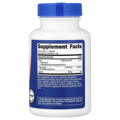 Nutricost Methylated Vitamin B12 + Folate Capsules | Active Methylcobalamin & L-Methylfolate | Energy, Nervous System & Healthy Cell Support | 120 Capsules
