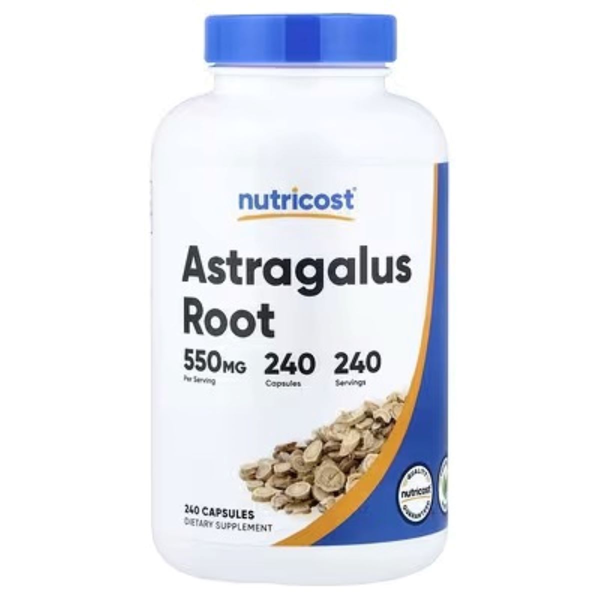 Nutricost Astragalus Root 550mg – 240 Capsules | Traditional Herbal Wellness Supplement