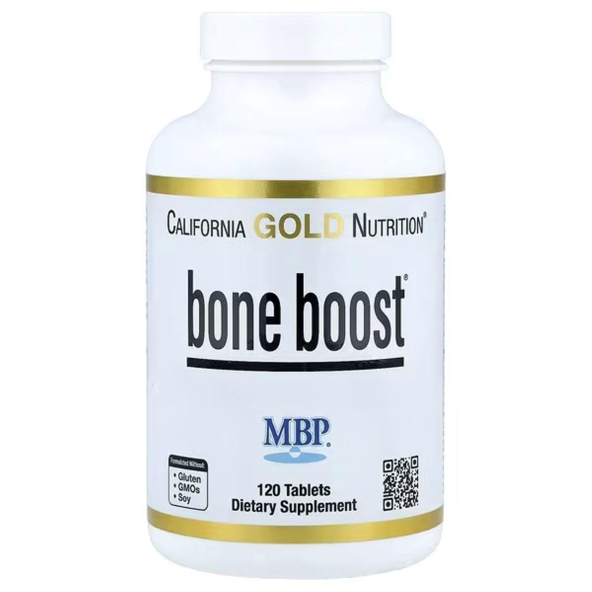 California Gold Nutrition Bone Boost® with Calcium, Magnesium, Vitamin C & Potassium – 120 Tablets