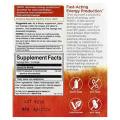 Swanson Vitamins NADH Peppermint Lozenges, 10 mg, 30 Lozenges