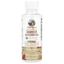 MaryRuth's liposomal cordyceps mushroom liquid supplement bottle, Maple Spice flavor
