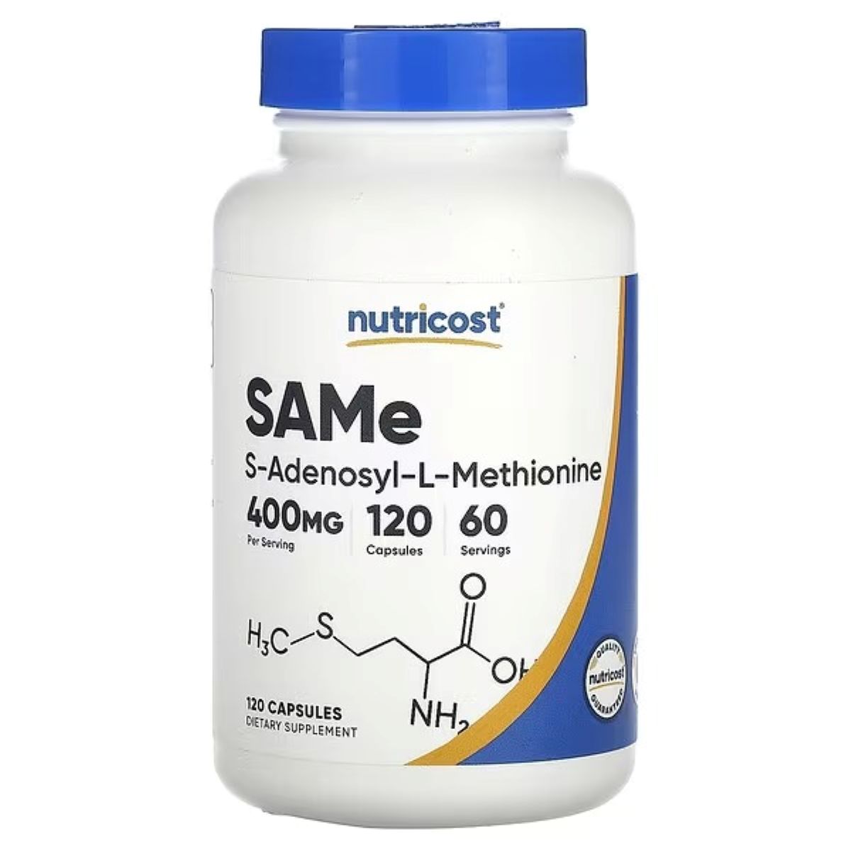 Nutricost SAMe 200mg Capsules – 120 Capsules | S-Adenosyl-L-Methionine Supplement for Daily Wellness Support