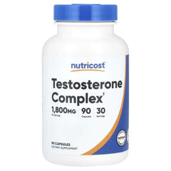 Nutricost Testosterone Complex Supplement – Testosterone Support Formula with Herbal Extracts & Essential Nutrients, 90 Capsules