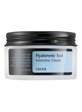 COSRX Hyaluronic Acid Intensive Cream jar, black lid with light blue label