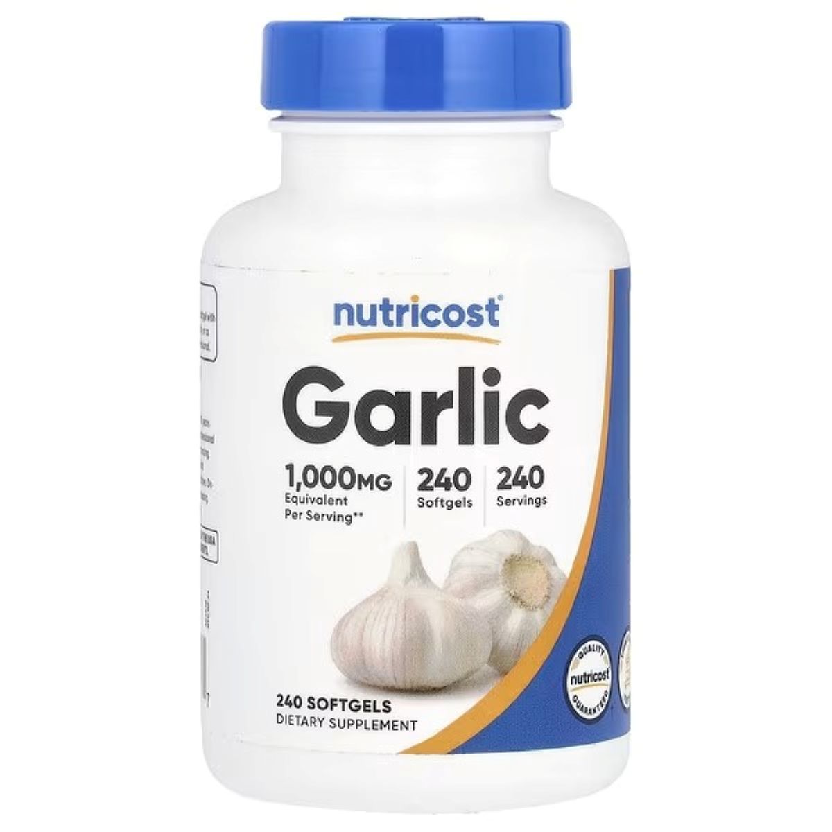 Nutricost Garlic – 1,000 mg, 240 Softgels | Herbal Heart & Immune Support Supplement