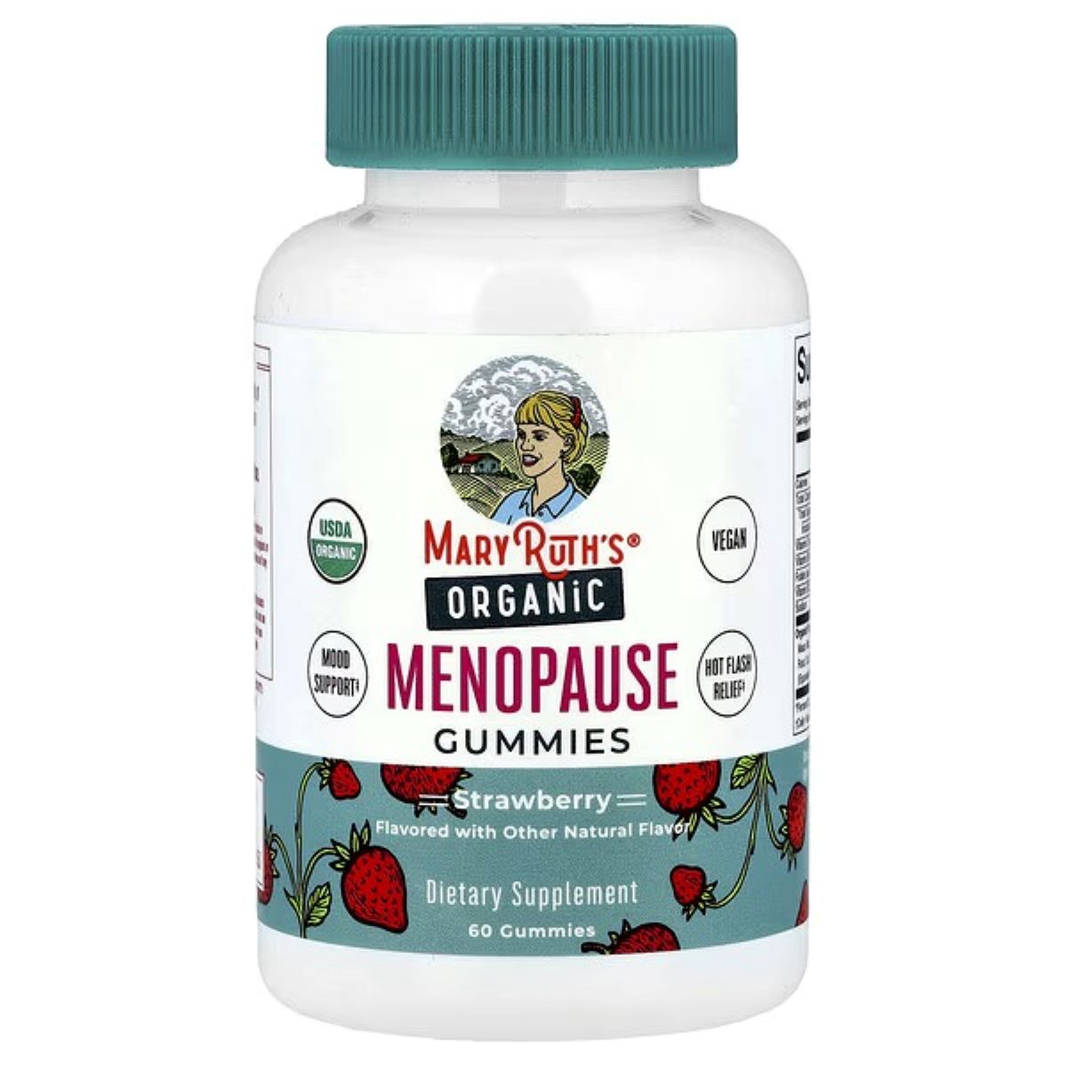 MaryRuth's Organic Menopause Gummies, Strawberry, 60 Vegan Gummies