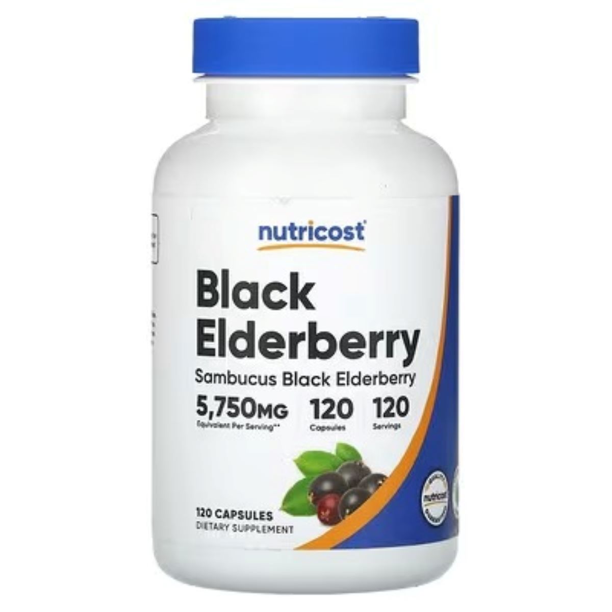 Nutricost Black Elderberry 5,750mg – 120 Capsules | Immune System & Antioxidant Support