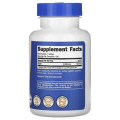 Nutricost Biotin 5,000mcg – 150 Softgels | Hair, Skin & Nail Support Supplement