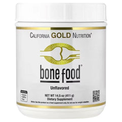California Gold Nutrition Bone Food with Collagen Peptides, Hyaluronic Acid & Essential Vitamins & Minerals – 14.50 oz (411 g)