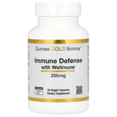 California Gold Nutrition تركيبة Immune Defense مع Wellmune® بيتا جلوكان 250 ملجم – 30 كبسولة نباتية
