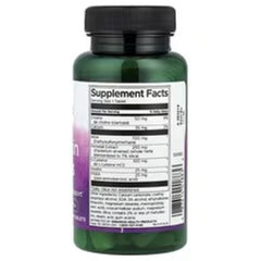 Vegan supplement bottle back label with Supplement Facts panel