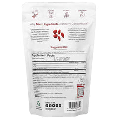 Micro Ingredients, Cranberry Concentrate With Vitamin C, 300 Capsules