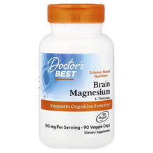 Brain magnesium L-Threonate supplement bottle with orange cap and front label