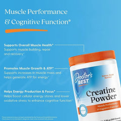 Doctor's Best, Creatine Powder, Unflavoured, 500 g (17.85 oz)