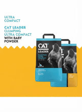 Clumping cat litter bags, baby powder scent, 5kg, turquoise and black