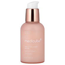 Medicube triple collagen serum bottle with pump, rose-gold and clear plastic, 55 ml