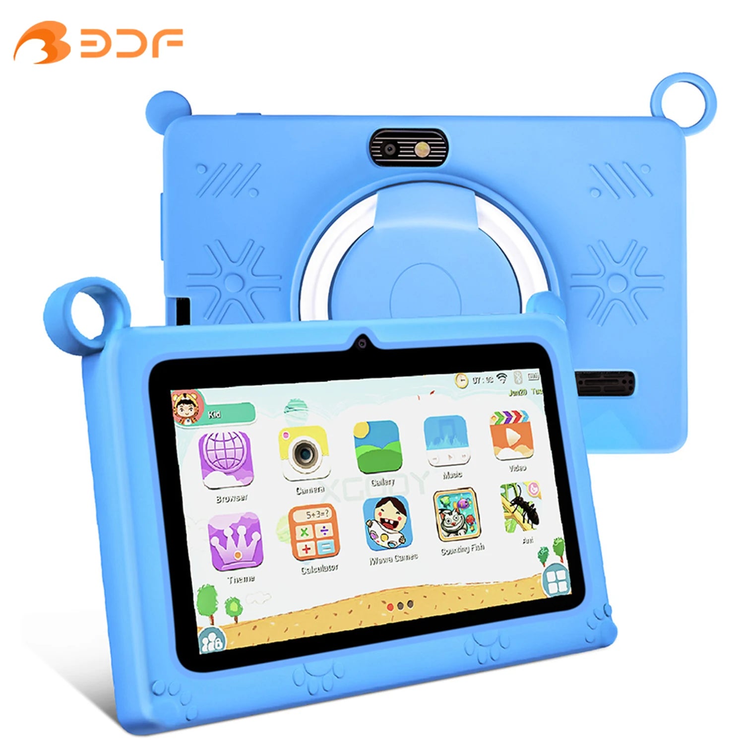 Mumzar kids tablet 7 inch android with protective case and colorful interface for educational fun