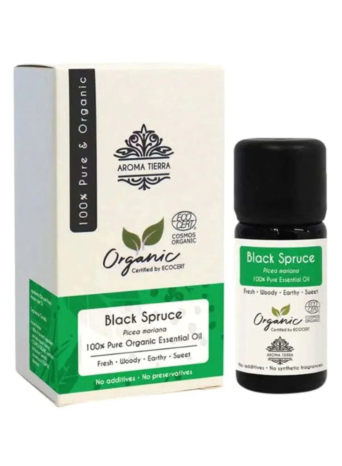 Aroma Tierra Organic Black Spruce Essential Oil 10ml – Pure Therapeutic Grade