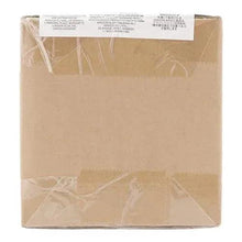 Audio speaker wire cable in kraft square box with shipping label on top