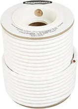 Oxygen-free copper speaker wire cable on white spool, shown front view.