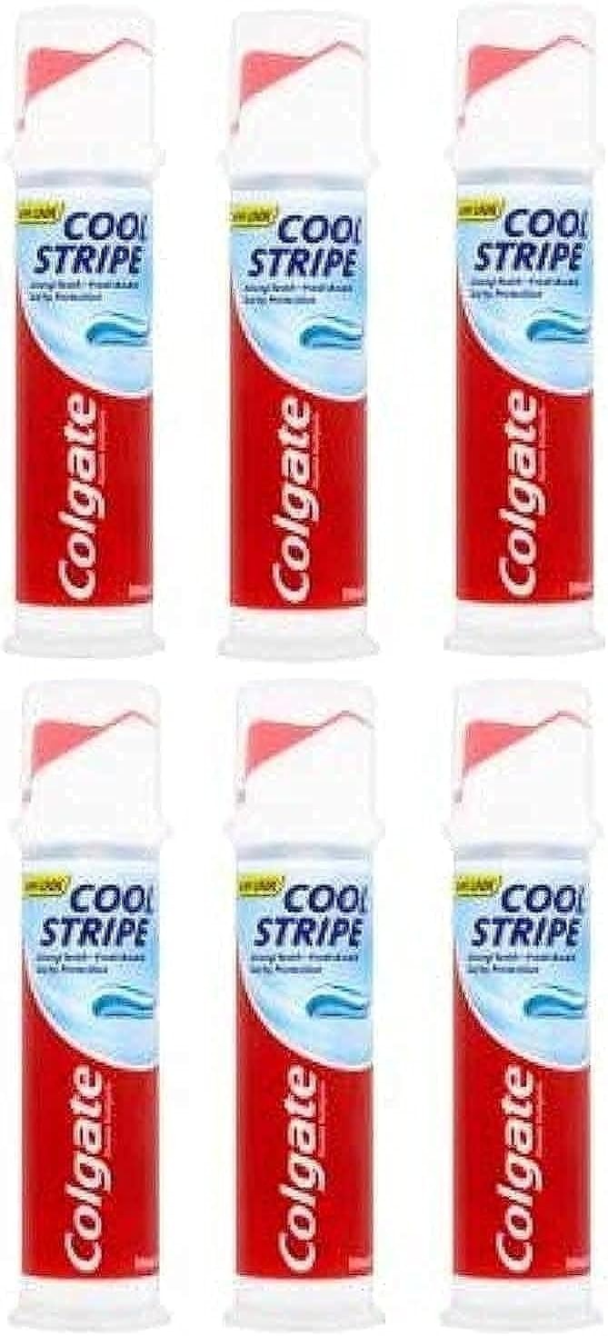 Colgate Triple Cool Stripe Toothpaste Pump (100ml) - Pack of 6