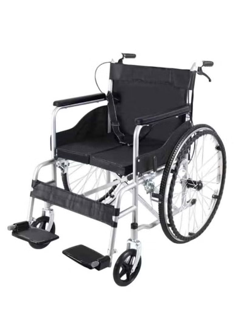 Lightweight Foldable Manual Wheelchair with Large Wheels