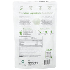 Micro Ingredients, Instant Bovine Colostrum, Unflavoured, 8 oz (227 g)