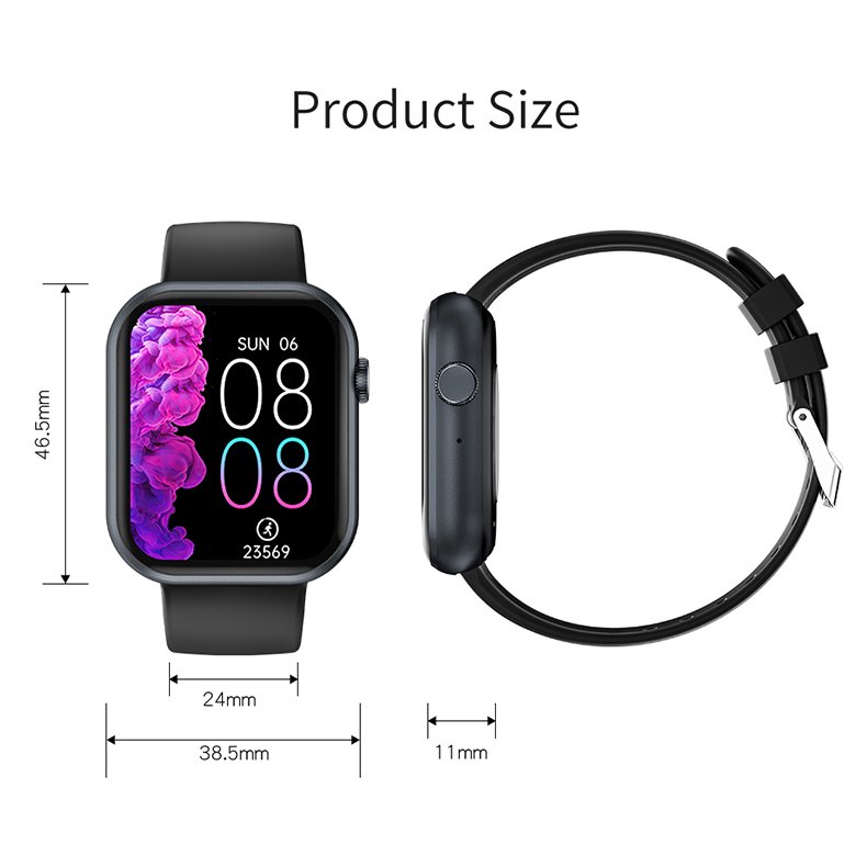 44mm Black Series 5 Smart Watch with Replaceable Strap - 296.0 mAh - Mumzar.com