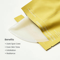 BIODANCE Radiant Vita C Niacinamide Real Deep Mask, Water-infused, Overnight Hydrogel Mask, Tone Correction, Texture Refining, Radiant Glow, Korean Skincare, 34 g x 4ea