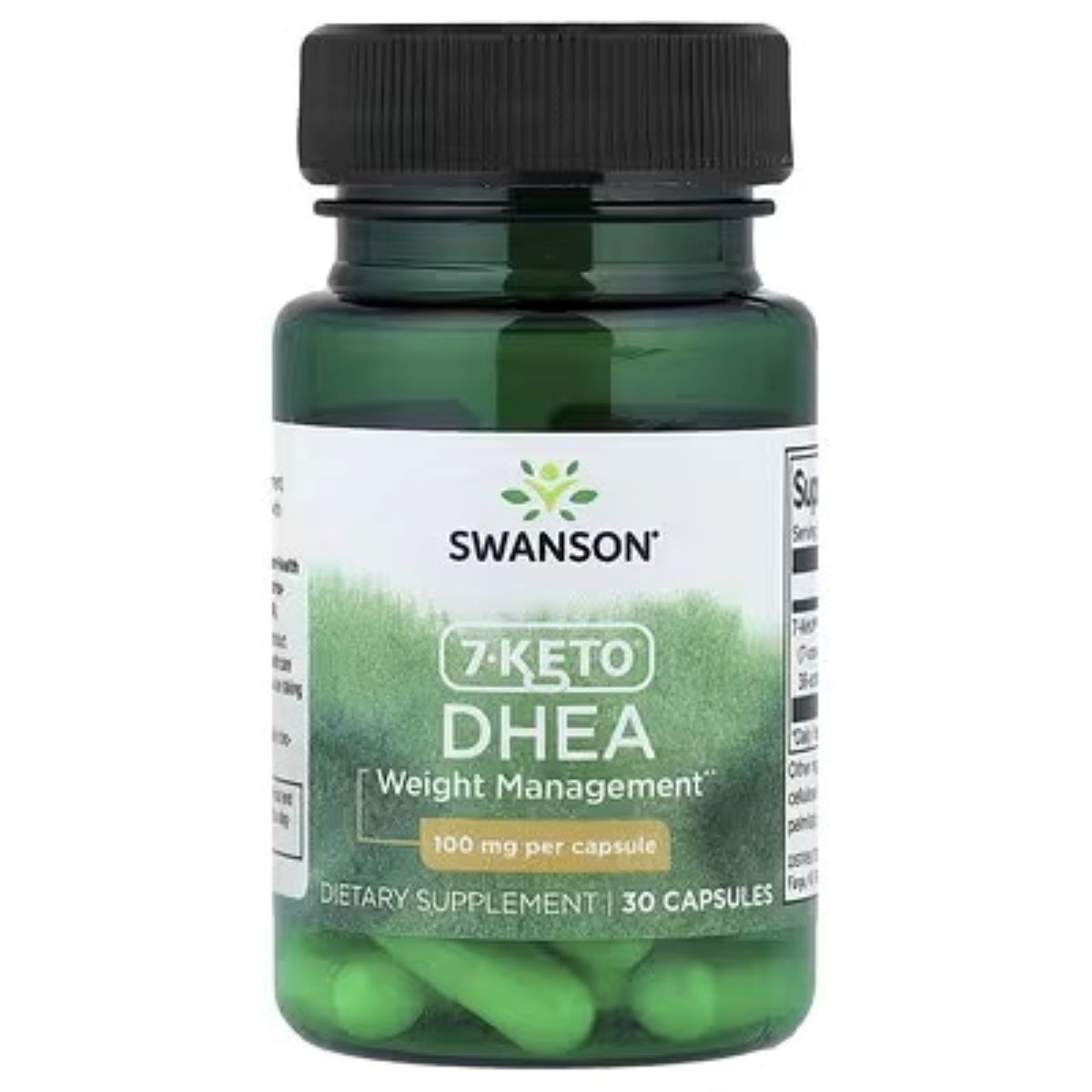 Swanson Vitamins 7-Keto® DHEA, 100 mg, 30 Capsules