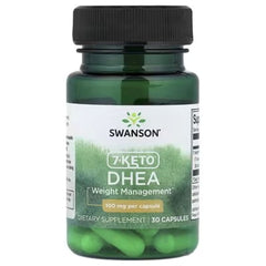 Swanson Vitamins 7-Keto® DHEA, 100 mg, 30 Capsules