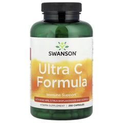 Swanson Vitamins Ultra C Formula – 250 Capsules | Vitamin C Immune Support Supplement