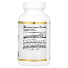 French grape seed extract supplement bottle, back label with Supplement Facts