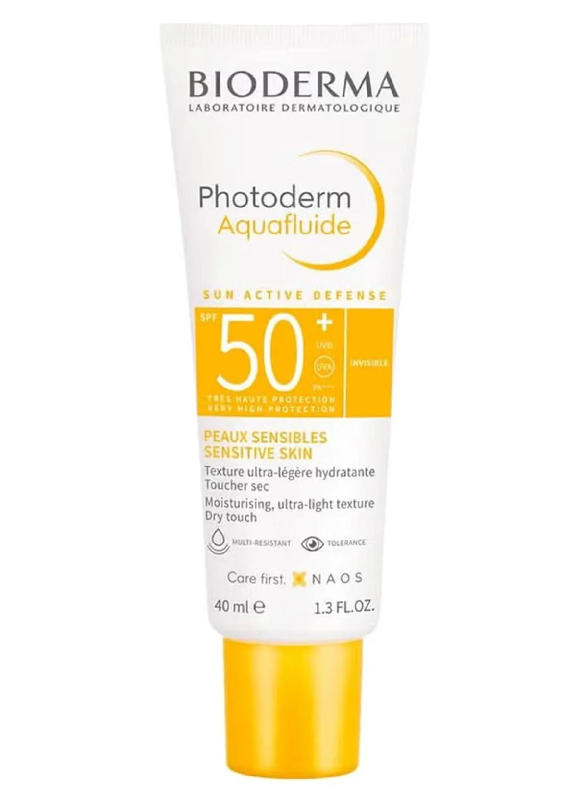 Bioderma Photoderm Aquafluide SPF50+ Sunscreen for Normal Skin – Ultra-Light Fluid Face Sunscreen with Very High UVA/UVB Protection 40ml - Mumzar