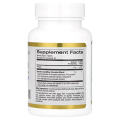 California Gold Nutrition سبيرولينا عضوية أستابلو كومبلكس بلند – 60 قرص | غذاء فائق مضاد للأكسدة وداعم للتخلص من السموم