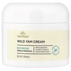 Swanson Vitamins Wild Yam Cream 59ml (2 fl oz) | Moisturizing Herbal Skin Care Cream