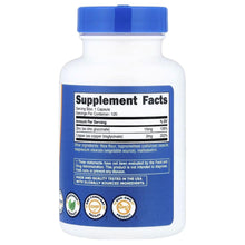 Nutricost Zinc + Copper supplement bottle back with Supplement Facts panel