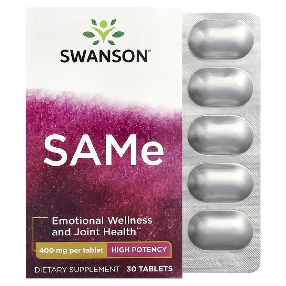 Swanson Vitamins SAMe, 400 mg, 30 Tablets