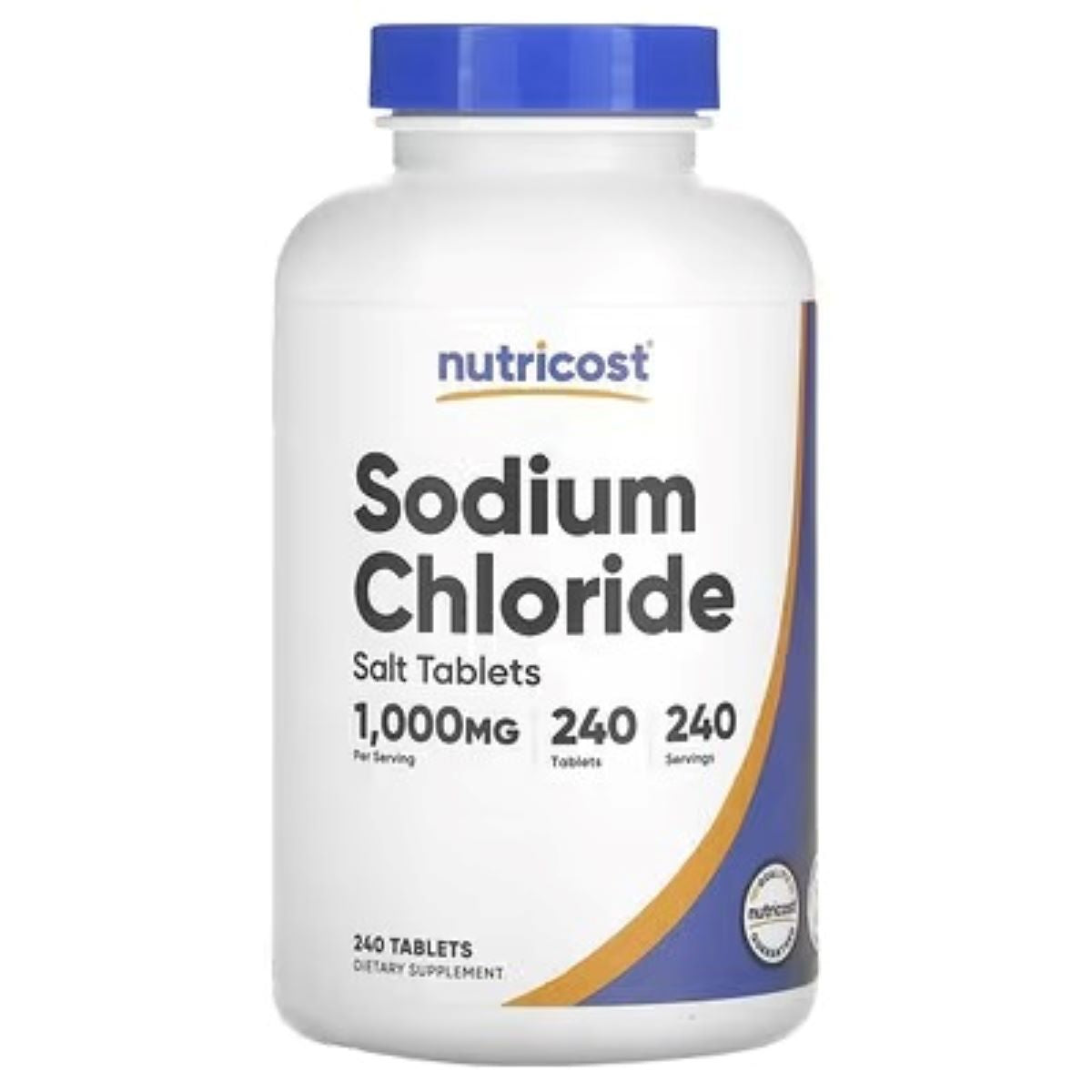Nutricost Sodium Chloride 1000mg – 240 Tablets | Electrolyte & Mineral Support Supplement