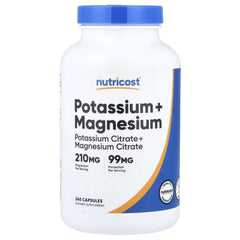 Nutricost Potassium + Magnesium – 240 Capsules