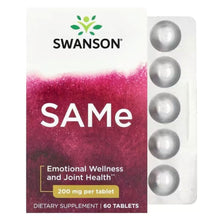 SAMe dietary supplement box with 200 mg tablets, shown with blister pack